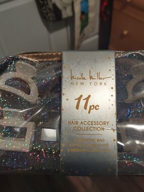 Nicole Miller New York Holographic Hair Accessory Set - Silver